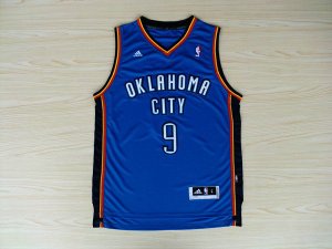 Maillot De Basket Oklahoma City Thunder Serge Ibaka 9 Tissus Sportif Fans Edition Bleu